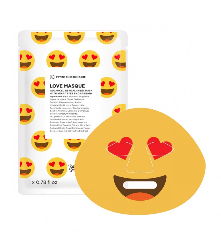 PETITE AMIE SKINCARE atgaivinanti lakštinė veido kaukė „Love Masque”