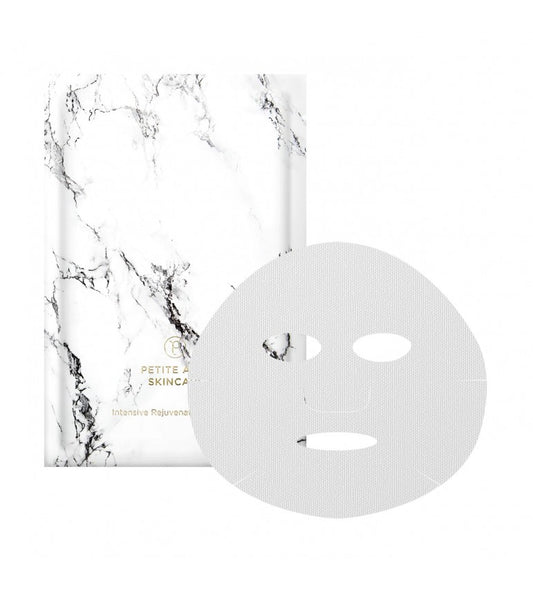 PETITE AMIE SKINCARE intensyviai jauninanti lakštinė veido kaukė „White Marble”